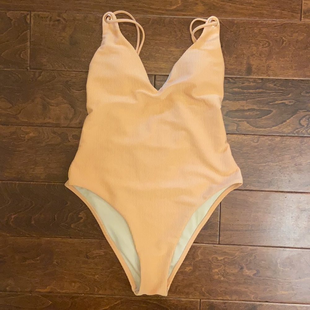 LA Hearts Ribbed One Piece